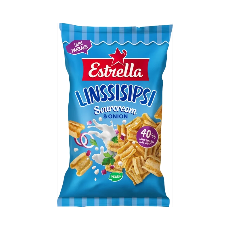 Estrella Linssisipsi Sourcream onion