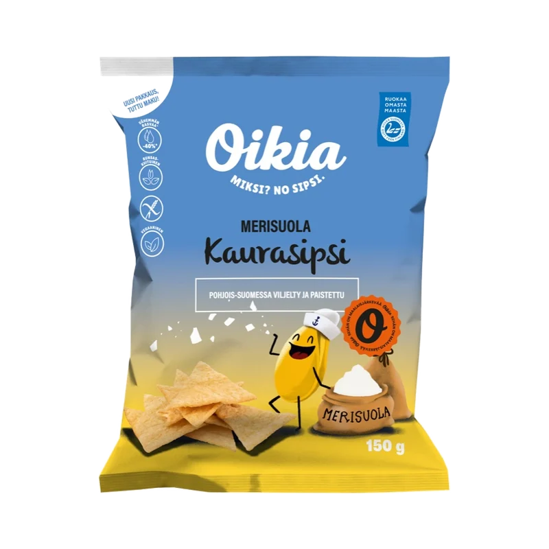 Oattis Sea Salt Kaurasipsit