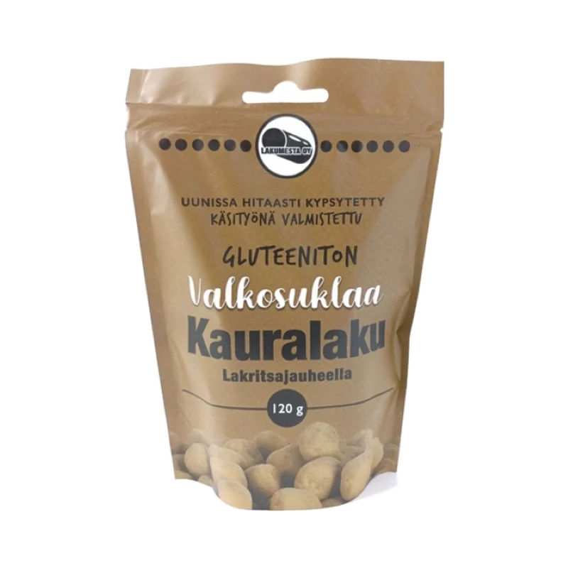 Lakumesta valkosuklaa Kauralaku